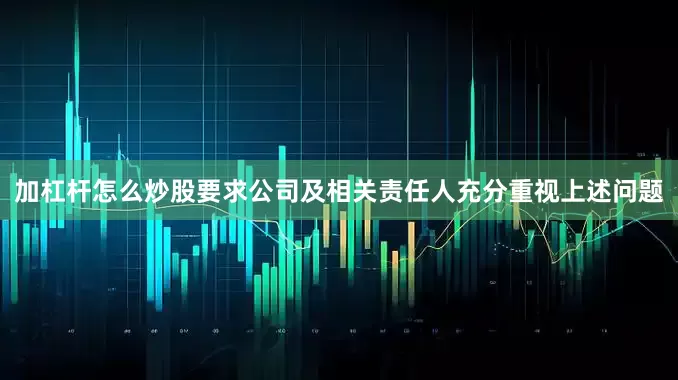 加杠杆怎么炒股要求公司及相关责任人充分重视上述问题